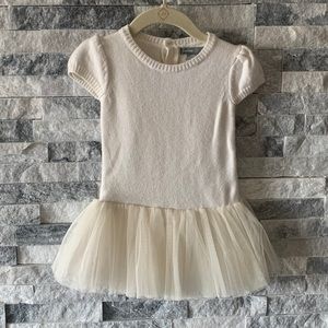 Gap - Ivory Sweater Tutu Dress